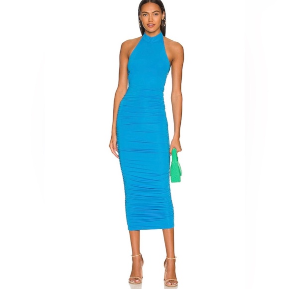 Blue Superdown Mallory High Neck Dress - Picture 4 of 5